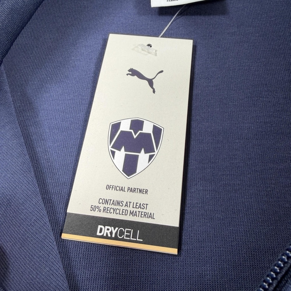 Monterrey Rayados Jacket Mens XL Blue Liga MX Soccer Puma DryCELL Track Top - Picture 7 of 8